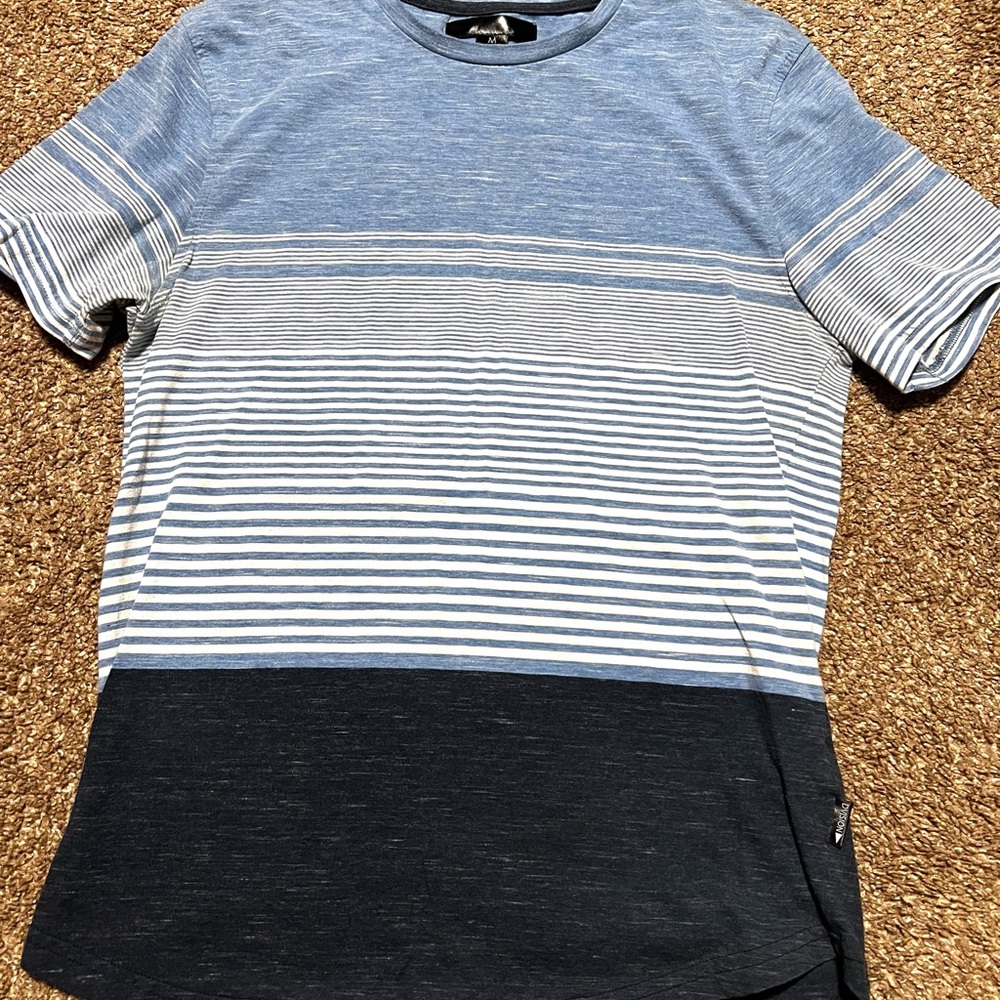 Blue and Black Short Sleeve Tee for Effortless Style